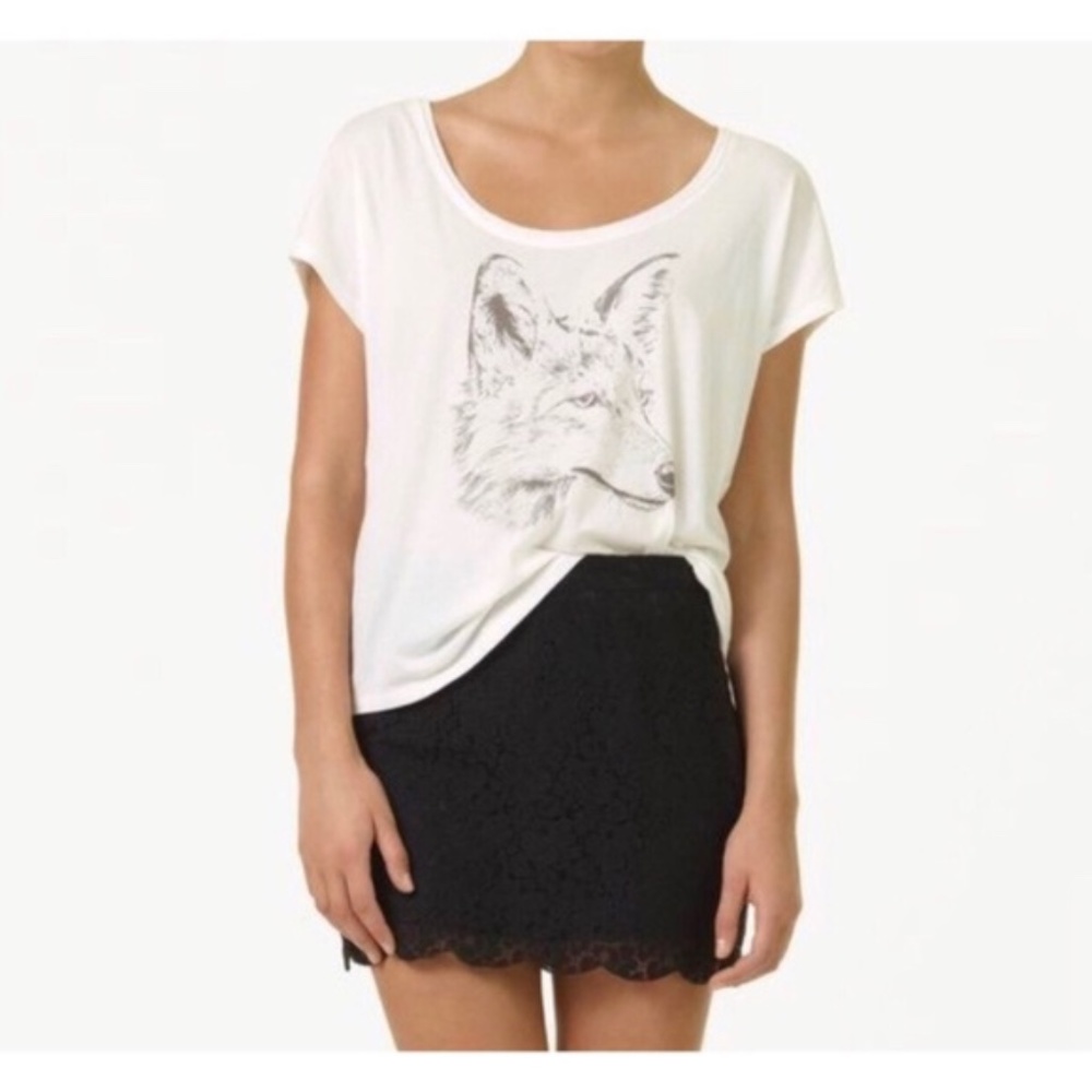 Talula Artizia - Black Lace Mini Skirt size